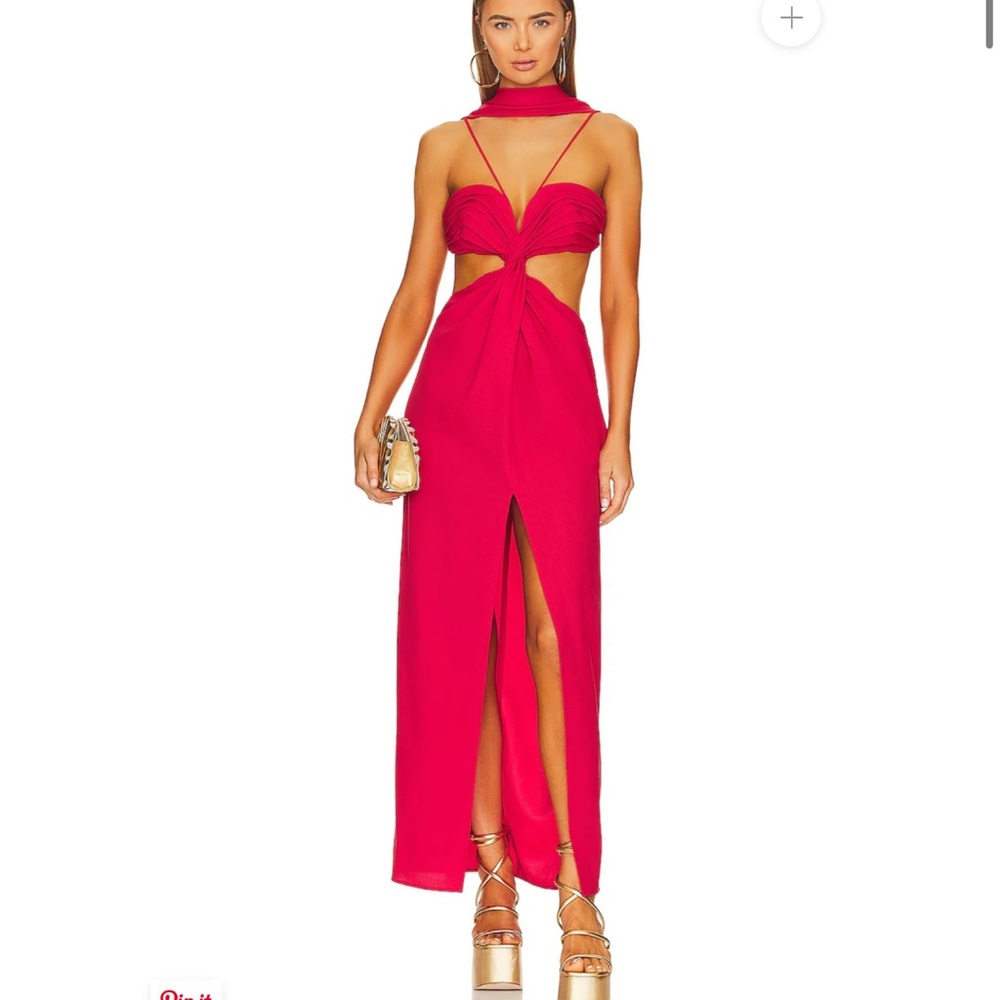 Cult Gaia Cody Gown Red small perfect conditon